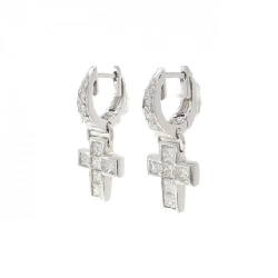 Bông tai kim cương 18KWG - Hàng hiệu Authentic 870988