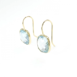 Bông tai Blue Topaz 750YG - Hàng hiệu Chính hãng 873058