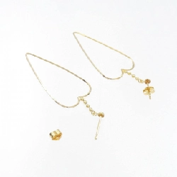 K18YG Bông tai hình trái tim - Hàng hiệu Chính hãng 870730