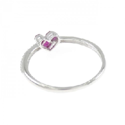 Nhẫn ruby hình trái tim K14WG 0.54CT - Hàng hiệu Authentic 849127
