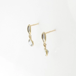 K18YG/PT850 Bông tai Aquamarine - Hàng hiệu Chính hãng 873336