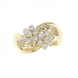 Nhẫn kim cương hoa K18YG 0.57CT - Hàng hiệu Authentic 853162