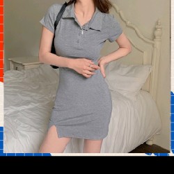 Váy body cổ polo 5456