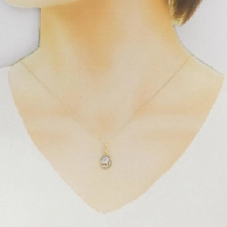 K18YG Hoa Menou Cameo Dây Chuyền - Hàng hiệu Chính hãng 857197