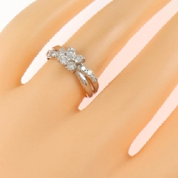 Nhẫn kim cương hoa PT900 0.50CT 666892