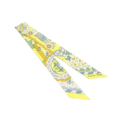 Hermès LES MURMURES DE LA FORET Twilly 063005S khăn quàng