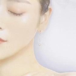 K18YG Bông tai kim cương 0.08CT - Hàng hiệu Chính hãng 869243