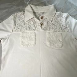 Áo polo phối ren trẻ trung 457774