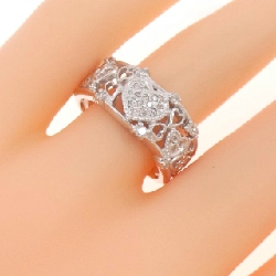 Nhẫn kim cương hình trái tim K18WG 0.27CT 668960