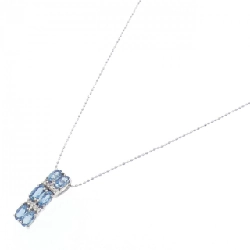 K18WG Aquamarine Necklace 1.43CT - Hàng hiệu Authentic 857450