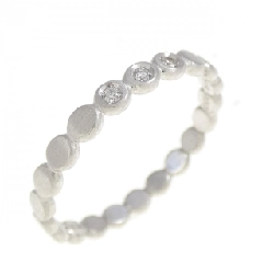 Nhẫn kim cương K18WG 0.03CT