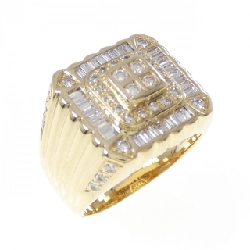 Nhẫn kim cương K18YG 0.90CT - Hàng hiệu Chính hãng