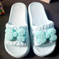 Dép nơ cao 5cm màu hồng phấn size 36-37,màu xanh lá size 38-39,màu xanh biển size 40-41 26555