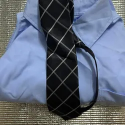 Áo sơ mi xanh kèm cà vạt 728163