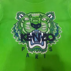 Áo Kenzo thêu đầu hổ màu xanh lá cây size M 757751