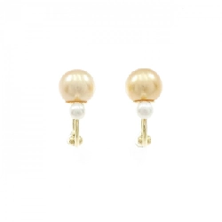 K18YG Bạch Ngọc Trai Bông Tai - Hàng hiệu Chính Hãng