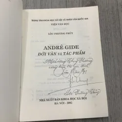 Andre gide đời văn và tác phẩm. Có chữ ký tặng của tg. 10b2 1026339