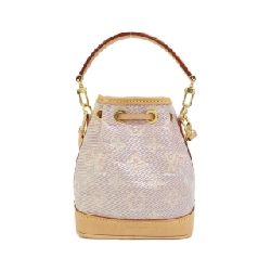 Túi xách vai Louis Vuitton Monogram Laminated Jacquard Nano Noé M82427 611895