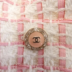 【Mã giảm giá】Áo khoác không cổ CHANEL 644054