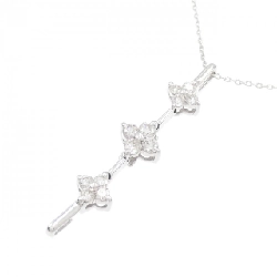 K18WG 2WAY Hoa Đá Quý Kim Cương Dây Chuyền 0.50CT - Hàng hiệu Chính hãng 862083