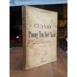 CỬA VÀO PHONG TỤC VIỆT NAM - PHẠM VIỆT TUYỀN