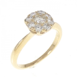 Nhẫn kim cương K18YG 0.51CT