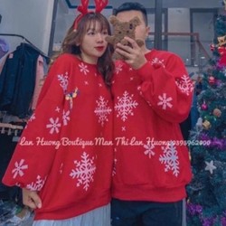 Áo nỉ sweater giáng sinh freesize