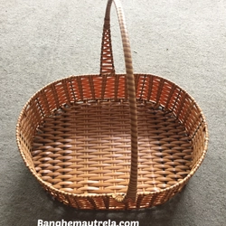 Lẵng oval nhựa giả mây đựng đồ 446578