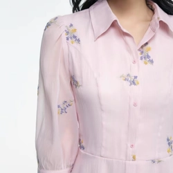 EVA DE EVA - Đầm voan tay lở size M 528890