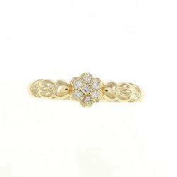 Nhẫn kim cương hoa K18YG 0.05CT 673056