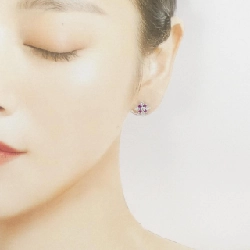 K18WG Bông tai Ruby 0.36CT - Hàng hiệu Chính hãng 868766