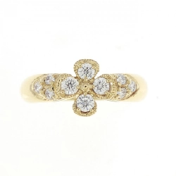 Nhẫn kim cương K18YG hình cỏ ba lá 0.35CT - Hàng hiệu chính hãng 855680