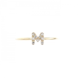 Nhẫn kim cương M khắc tên thương hiệu クミキョク 0.02CT - Hàng hiệu Authentic 836453