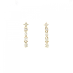 K18YG Bông tai Kim cương 0.70CT - Hàng hiệu Chính hãng