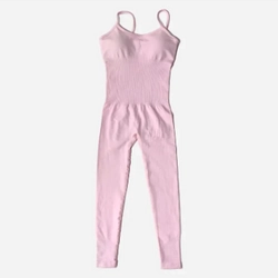 Combo 3 bộ Jumpsuit đồ thể thao tập Yoga, tập Gym thoáng khí (Size M) - Hồng, Xanh, Khaki 333973