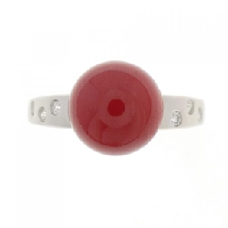 Nhẫn san hô PT900 9.2mm 672970