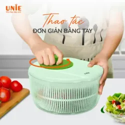 🥗 RỔ QUAY RAU LY TÂM UNIE US5200 – QUAY KHÔ SIÊU NHANH, GIỮ RAU TƯƠI LÂU HƠN 727691
