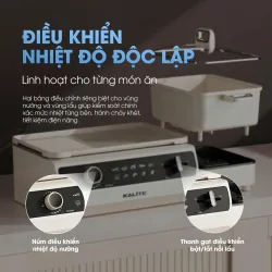 🍲🔥 Nồi Lẩu Nướng 2-Trong-1 Kalite KLG555 – Tiệc Ngon Trọn Vẹn, Tiện Lợi Gấp Đôi! 680016