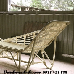 Ghế mây dài nằm thư giãn lưng cong 527877