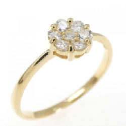 Nhẫn kim cương hoa K18YG 0.20CT - Hàng hiệu Authentic