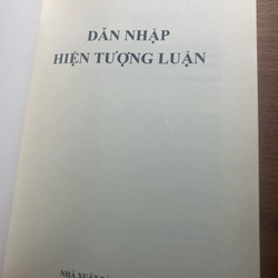 Dẫn nhập hiện tượng luận - Triết học 517113