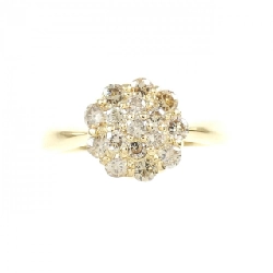 Nhẫn kim cương K18YG hoa 0.50CT 671048