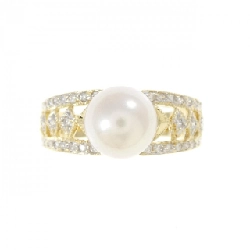 Nhẫn ngọc trai Akoya K18YG/K18WG 7.6mm - Hàng hiệu Chính hãng 852655