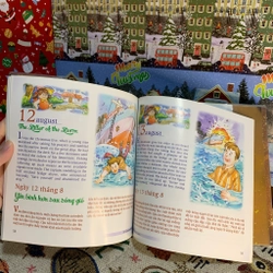 Sách song ngữ 365 Christmas Stories, Chuyện kể giáng sinh tháng 7-8, 80%, khổ vuông 328661