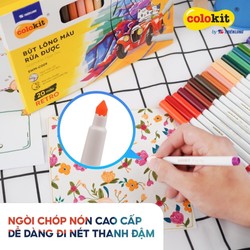 Bút lông màu Fiber Pen 20 màu Retro Thiên Long Colokit rửa được SWM-C009 178099