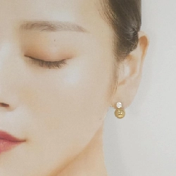 375YG Bông tai Cubic - Hàng hiệu Chính hãng 866364