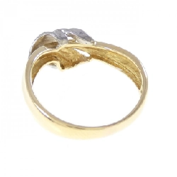 Nhẫn kim cương K18YG/PT900 0.02CT 666719