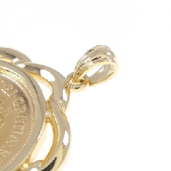 K18YG(枠) Dây chuyền đồng xu - Hàng hiệu Authentic 871010