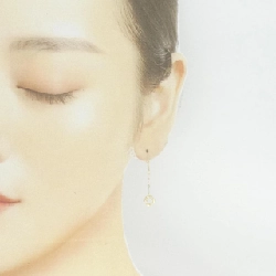 K18YG Bông tai kim cương 0.06CT - Hàng hiệu Chính hãng 872023