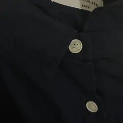 Áo sơ mi Hàn ngắn tay xanh than 791316